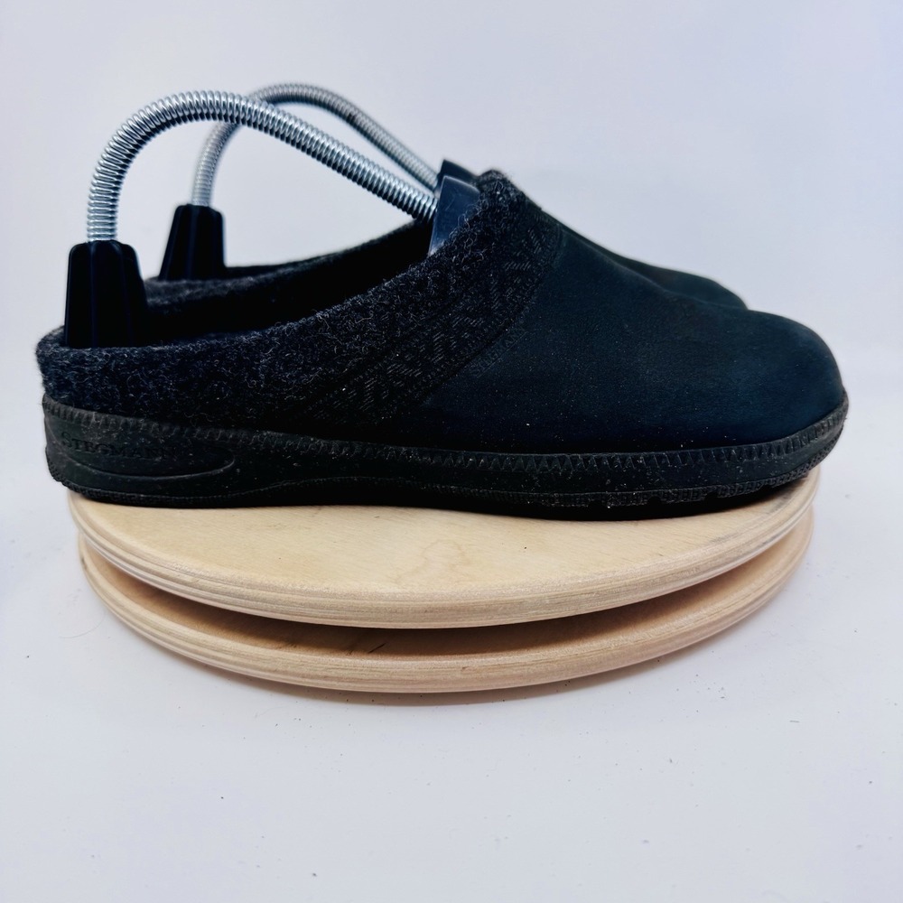 Stegmann Hallstatt Clogs Womens 9 Gray Leather Wool Lined Comfort Slip On Shoes